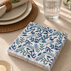 Pack Mesa Lista Hortensia · Mantel + 6 Individuales + 20 Servilletas GRATIS