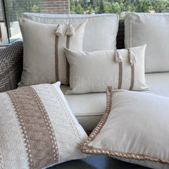 Funda Bohemia Simona Rústico Yute Rectangular