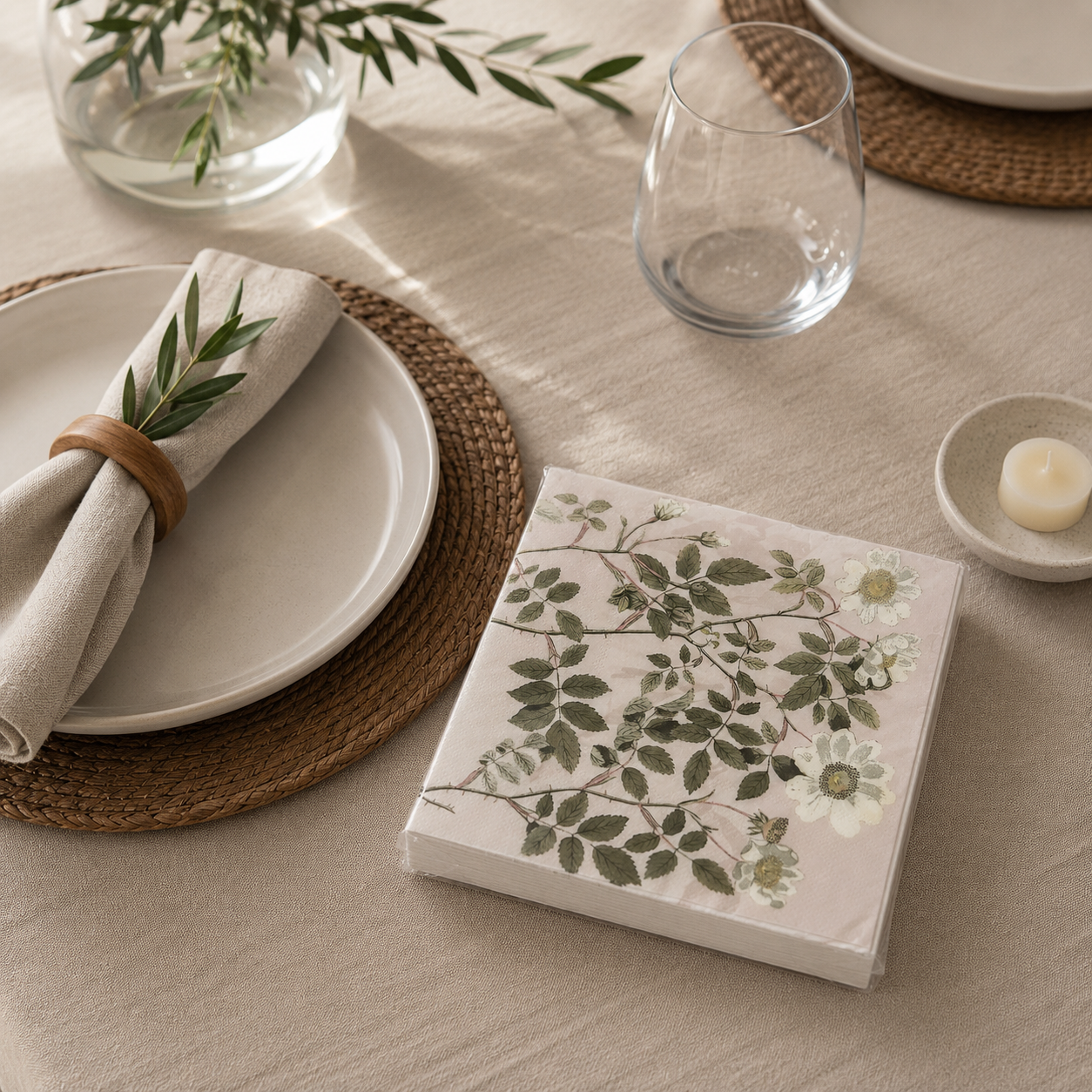 Servilletas Premium Papel · Salvia· 20 unidades