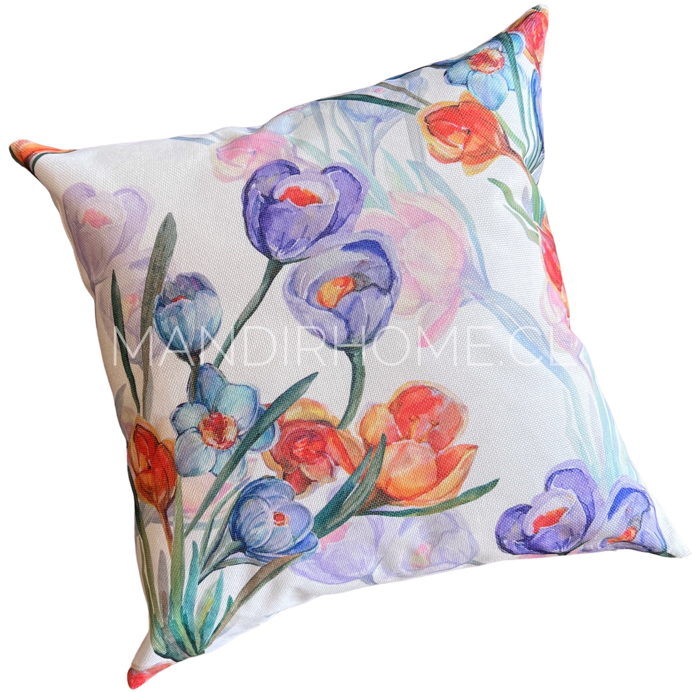 ¡Queda 1! Funda de Cojín Estampada Morado 2 Cuadrada