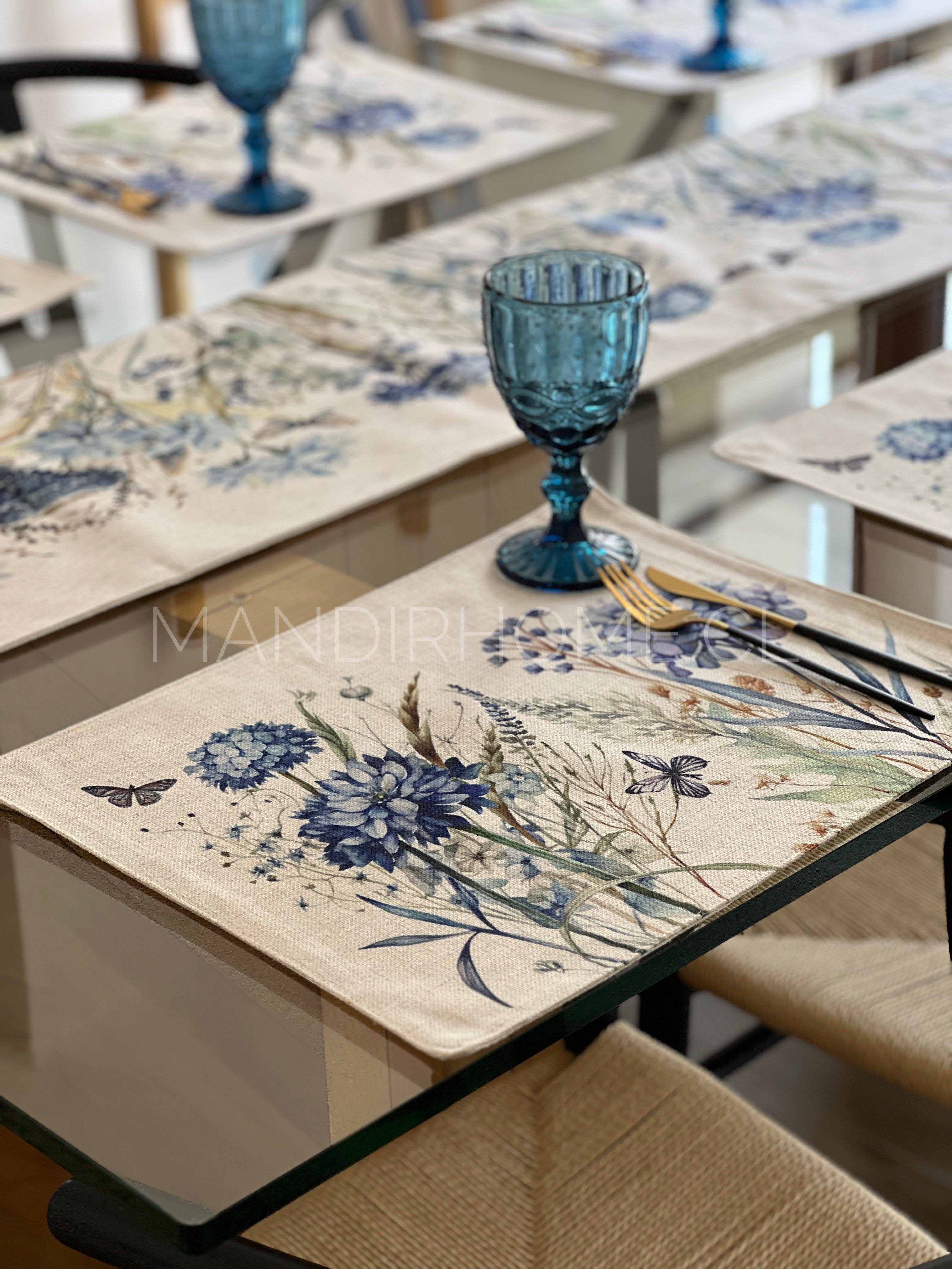 Camino de Mesa Hortensias Lona 225 x 33cms