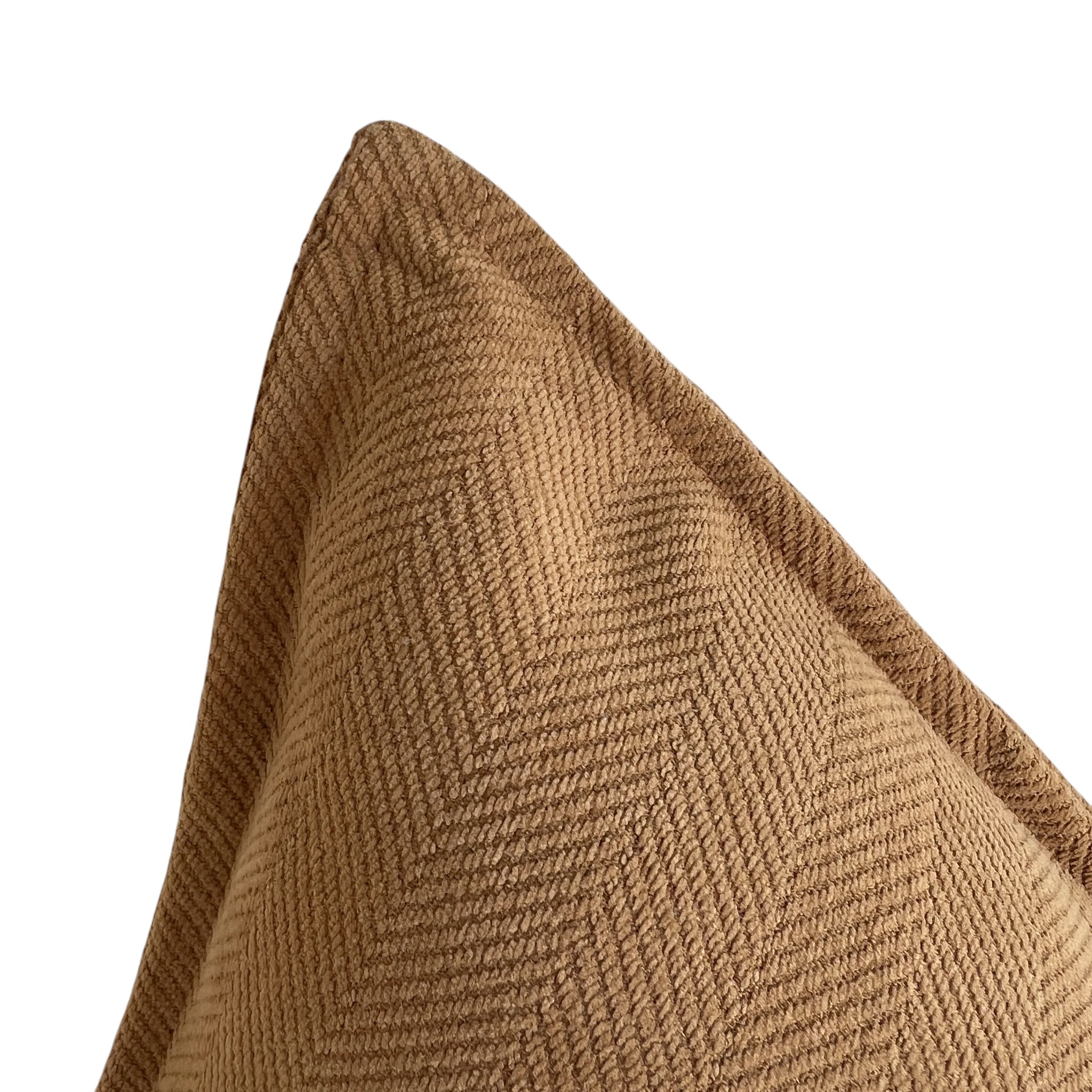 Funda de Cojín Pestaña Camel Cuadrada