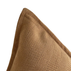 Funda de Cojín Pestaña Camel Cuadrada