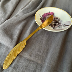 Cuchillo Cóctel/ Picoteo Pluma Dorado