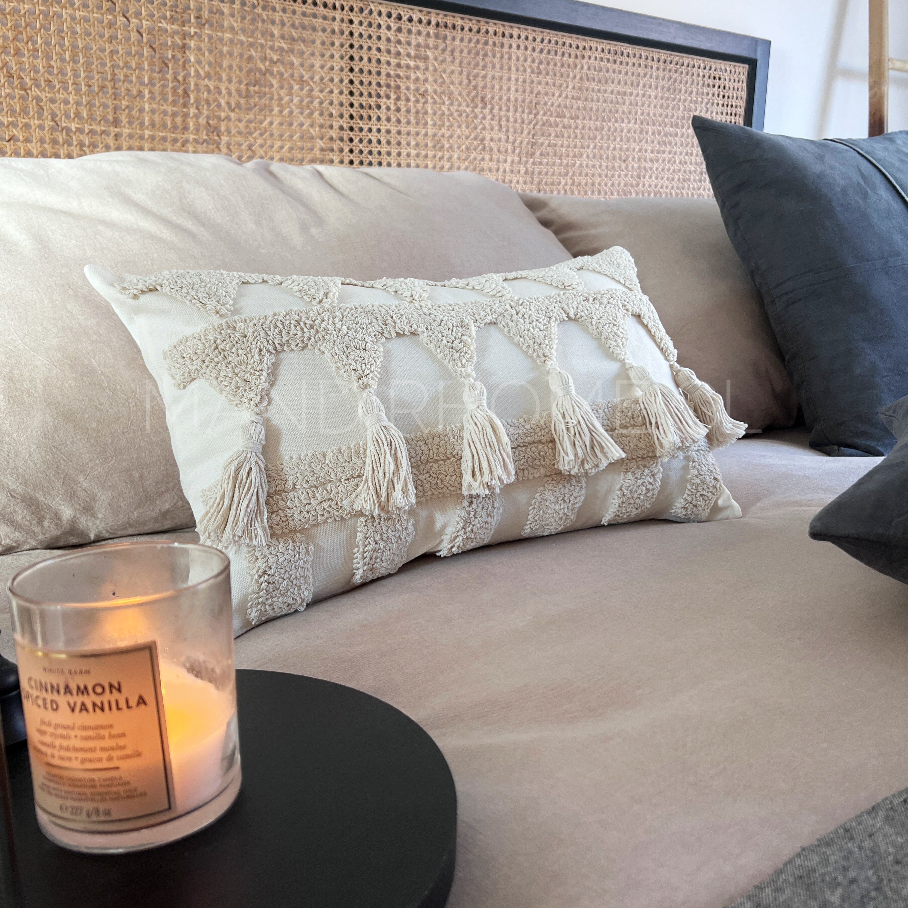 Funda de Cojín Tribu Crudo Rectangular