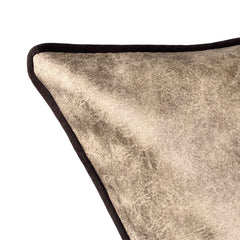 Funda Cojín Eco Cuero Beige