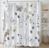 Cortina de baño / Mariposa gris