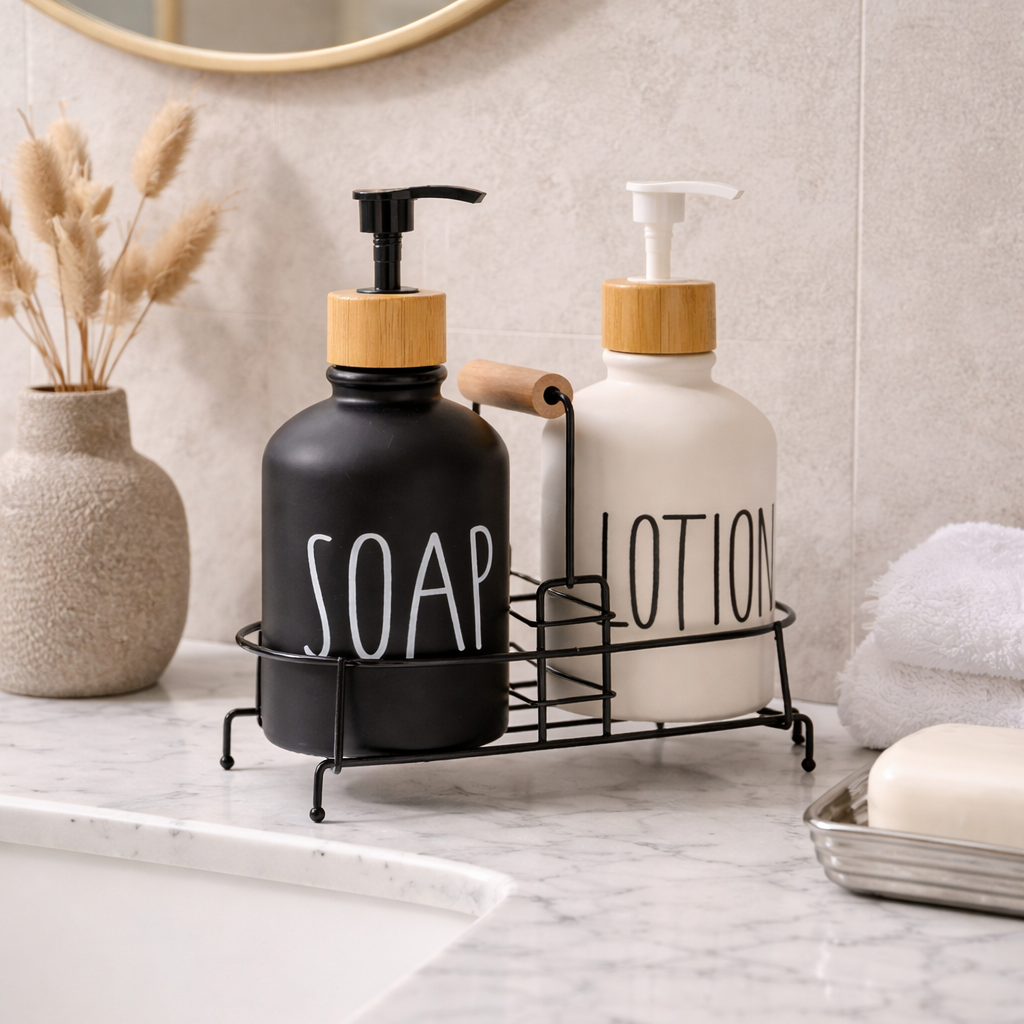 Dispensador de jabón y crema baño
