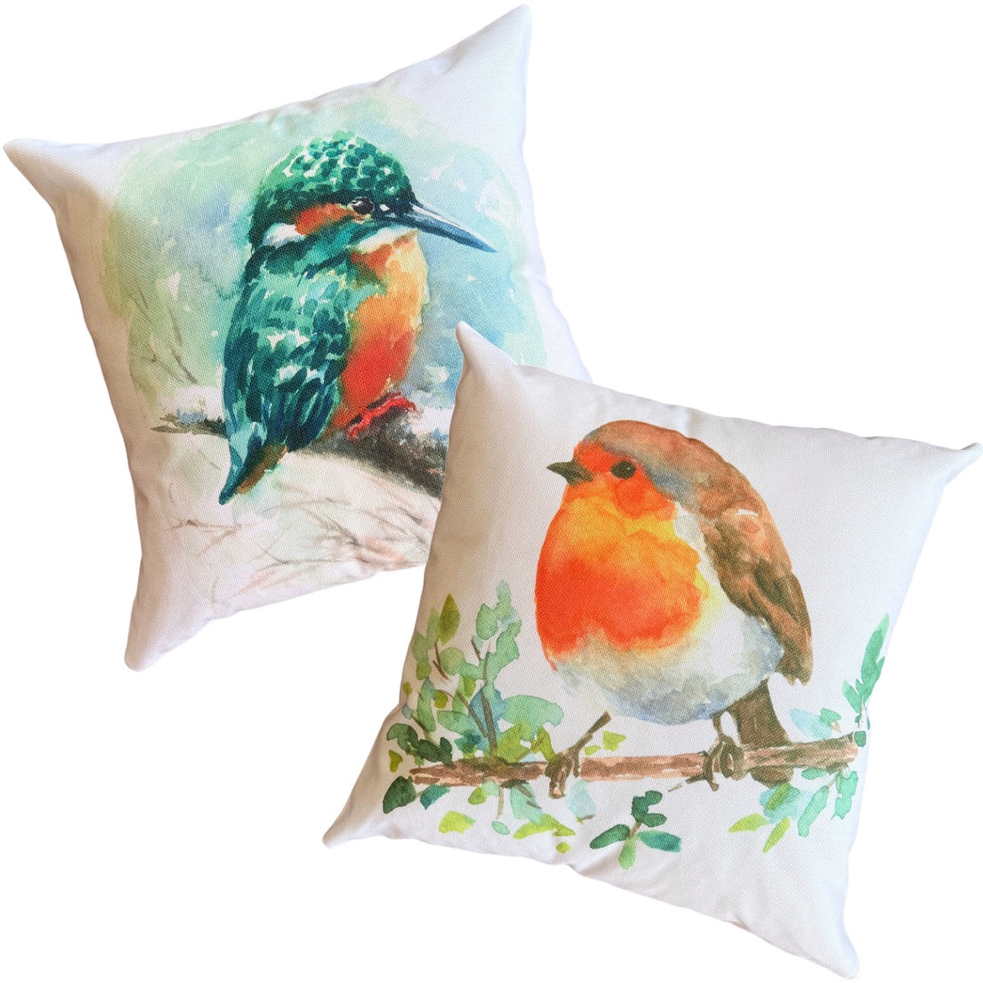 Funda de Cojín Ave Colección Naranjo