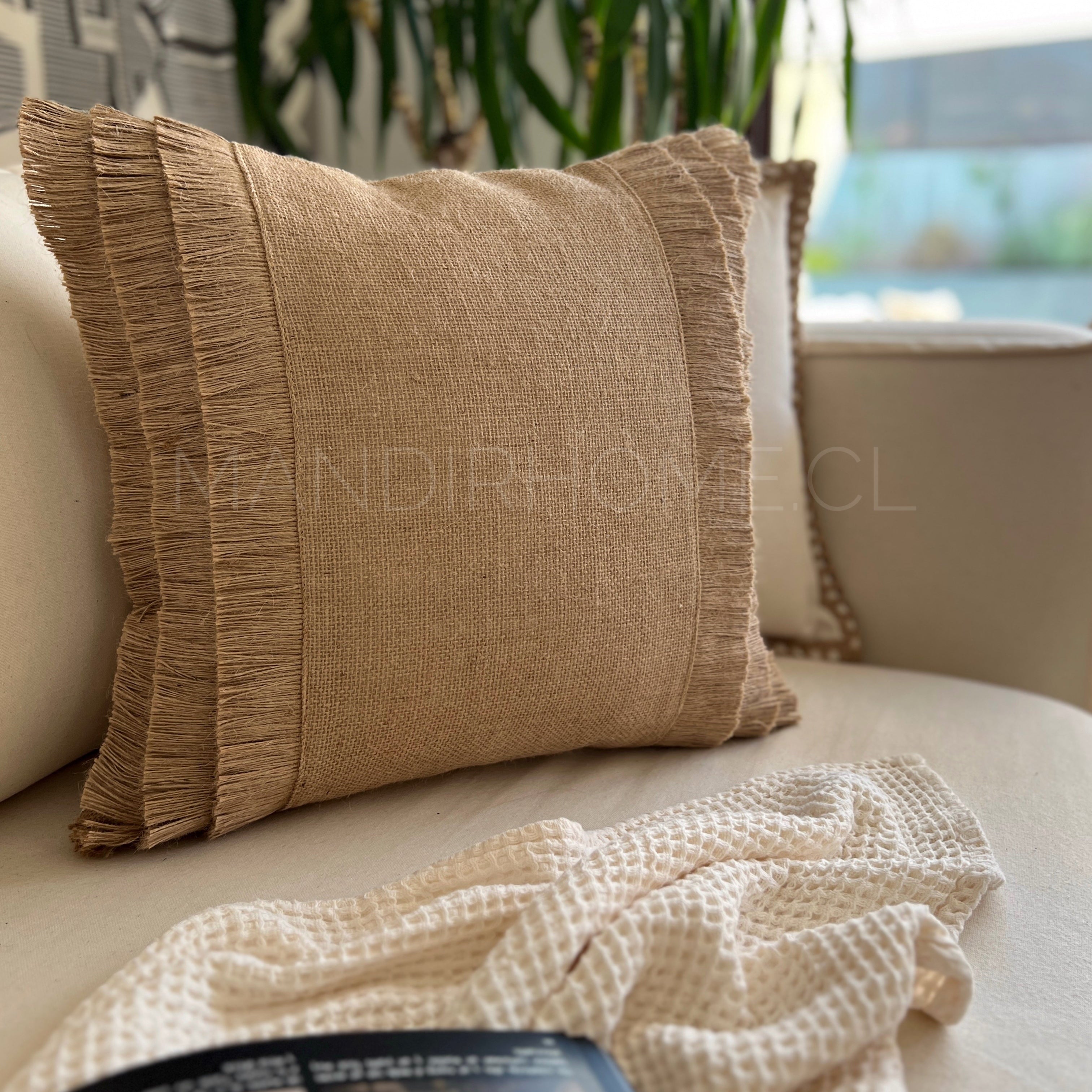 SET 2 NATURAL LINO ARPILLERA YUTE RÚSTICO + REGALO