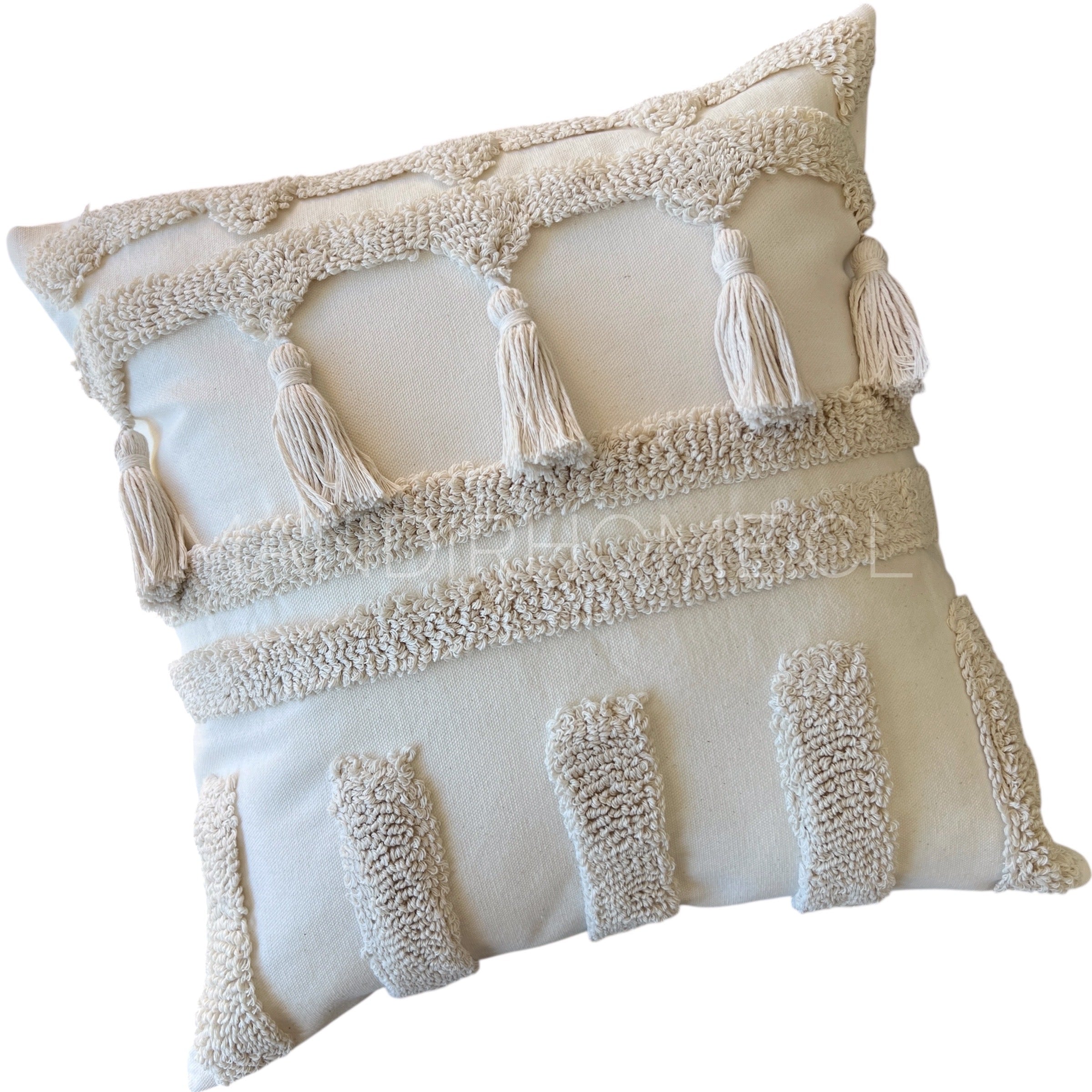 Funda de Cojín Tribu Crudo Cuadrado