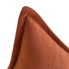 Funda de Cojín Pestaña Terracota Cuadrada