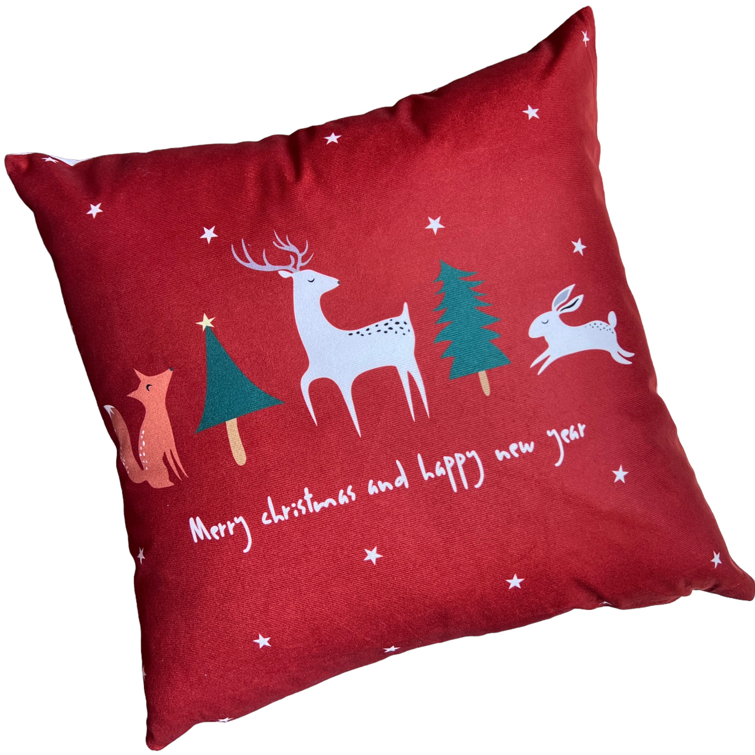 ¡Quedan 1! Funda cojín estampado NAVIDAD conejito