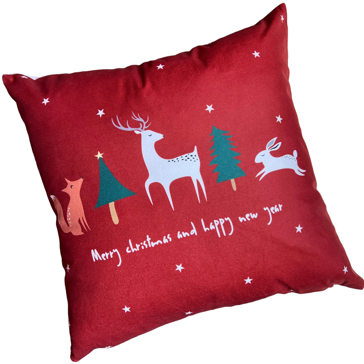 ¡Quedan 1! Funda cojín estampado NAVIDAD conejito