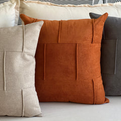 Funda de Cojín Puro Terracota Cuadrada