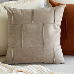 Funda de Cojín Puro Beige Cuadrada