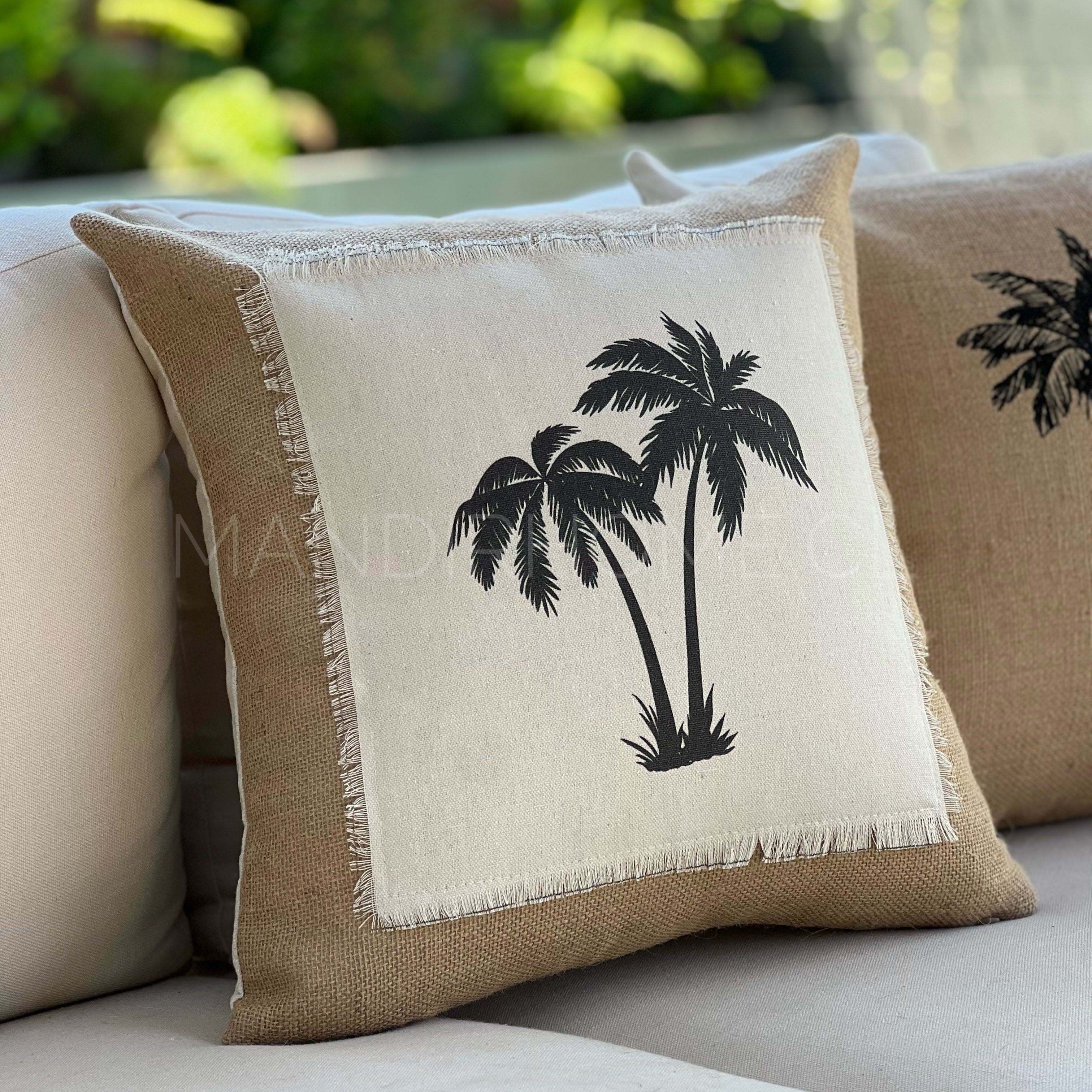 Funda Bohemia Palma 3 Yute Cuadrada