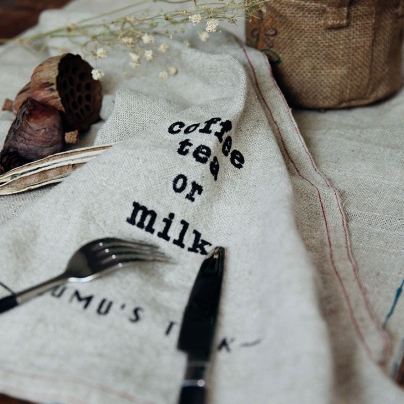 Paño Cocina Arpillera 58x43cms