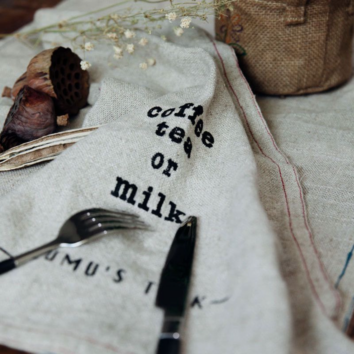 Paño Cocina Arpillera 58x43cms