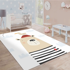 Alfombra Vinílica Oso Marinero 110x140cms/ A PEDIDO