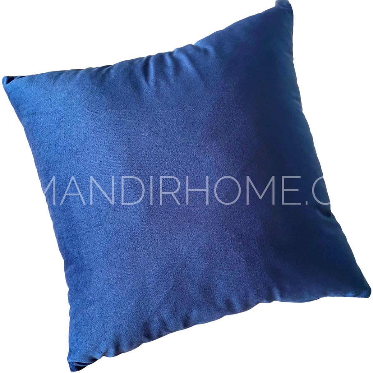Funda de Cojín Velvet Liso Azul