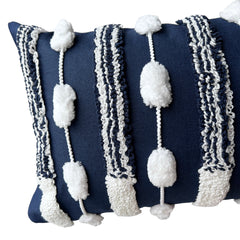 Funda Bohemia Azul Constanza Rectangular 50x30cms