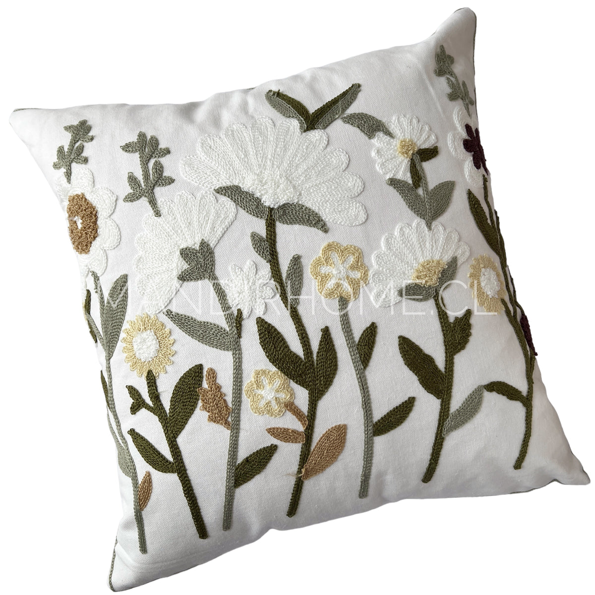 Funda de Cojín Bordado Maite 45x45cms lo