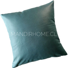 ¡Queda 1! Funda Cojín Eco Cuero Verde Botella 45x45cms