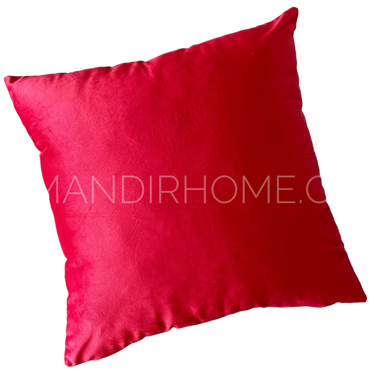 Funda de Cojín Velvet Liso Rojo Moulin Rouge