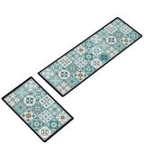 ¡NEW! Set Alfombras de Cocina Verde Menta Antideslizante y Absorbente