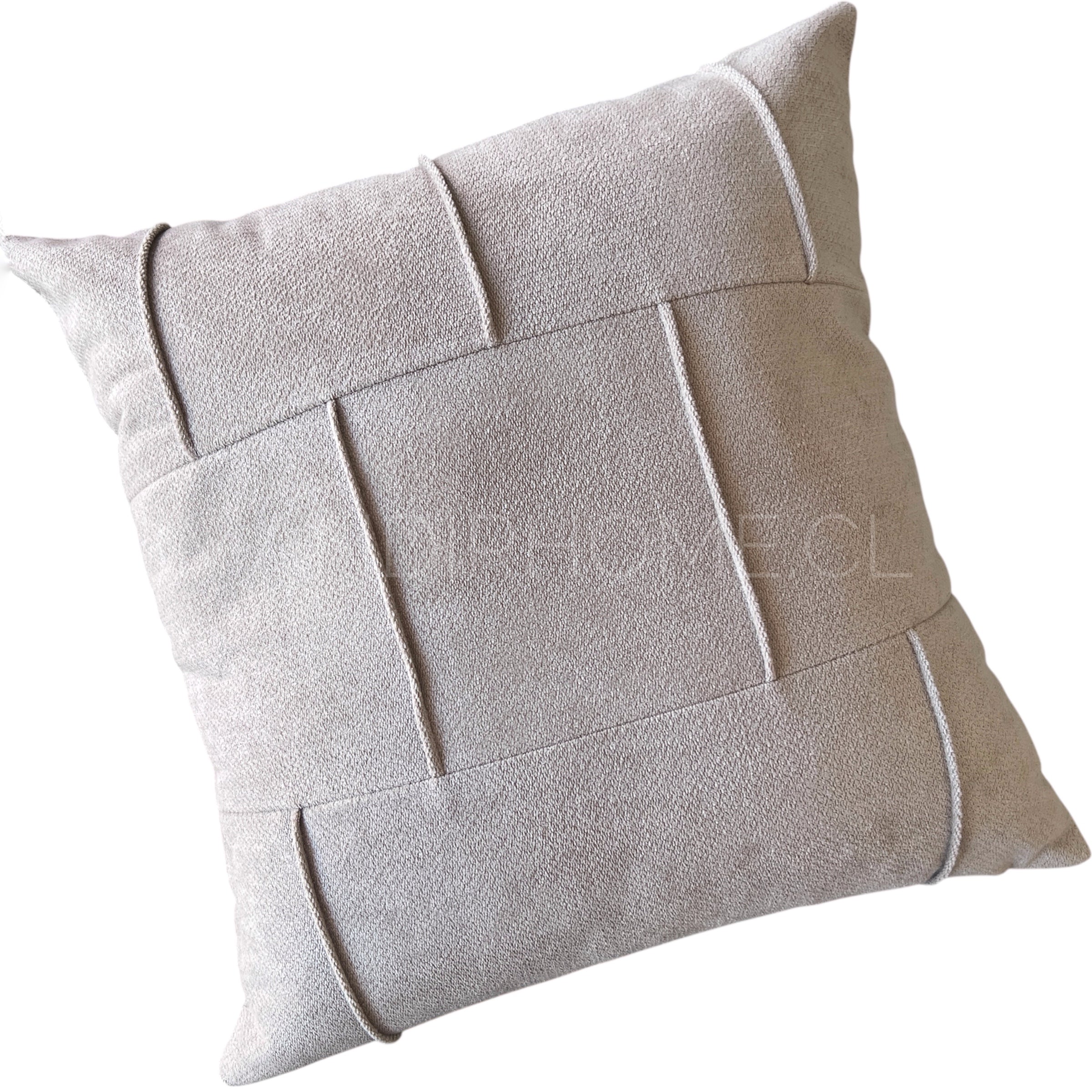 Funda de Cojín Puro Beige Cuadrada