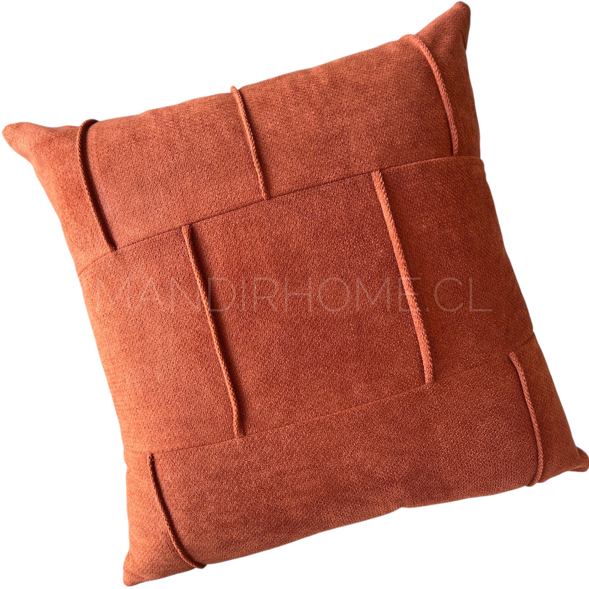 Funda de Cojín Puro Terracota Cuadrada