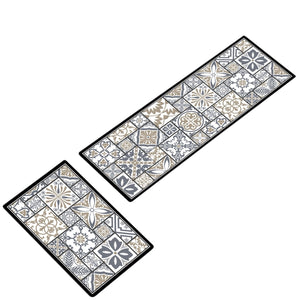 ¡NEW! Set Alfombras de Cocina Trigo Dorado Antideslizante y Absorbente
