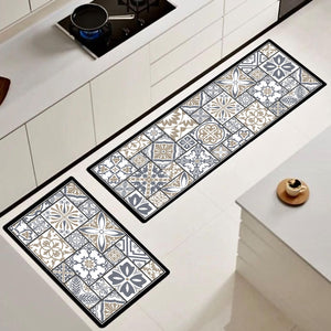 ¡NEW! Set Alfombras de Cocina Trigo Dorado Antideslizante y Absorbente