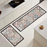 ¡NEW! Set Alfombras de Cocina Rosa Provenza Antideslizante y Absorbente
