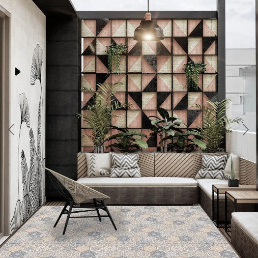 Alfombra Vinílica Baldosa Griega 220x140cms/ A PEDIDO