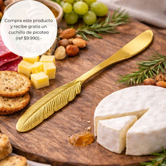 Camino de Mesa Boho Crudo y Negro 180x35cms + Cuchillo Cóctel De Regalo