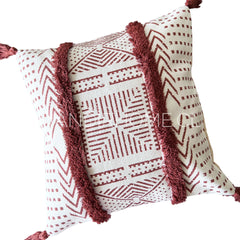 ¡Queda 1! Funda Boho Berta Ladrillo Cuadrada