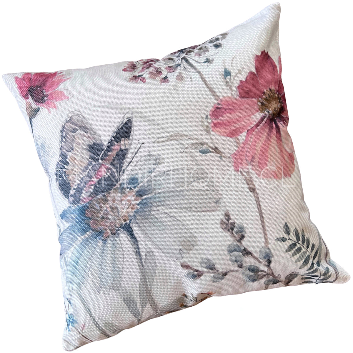 Funda de Cojín Estampada Mariposa Vintage 45x45cms