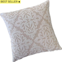 Funda de Cojín Bordado María José Cuadrada 45x45cms