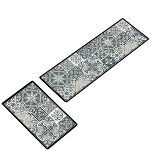 ¡NEW! Set Alfombras de Cocina Verde Oliva Antideslizante y Absorbente