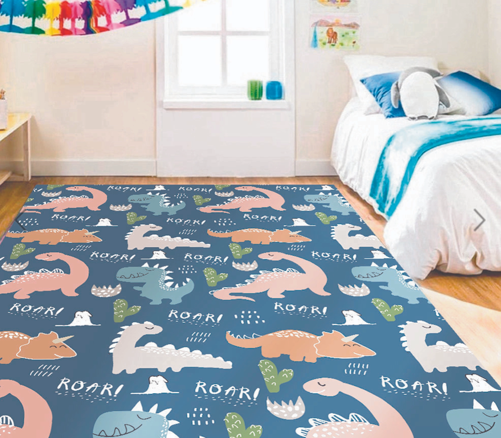 Alfombra Vinílica Dino Roar! 140x160cms/ A PEDIDO