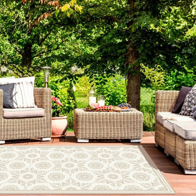 Alfombra Vinílica Hindu Arena 220x110cms/ A PEDIDO