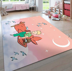 Alfombra Vinílica Principito En Las Nubes 110x140cms/ A PEDIDO