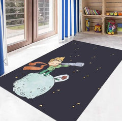 Alfombra Vinílica Principito Hermosa Rosa 110x140cms/ A PEDIDO