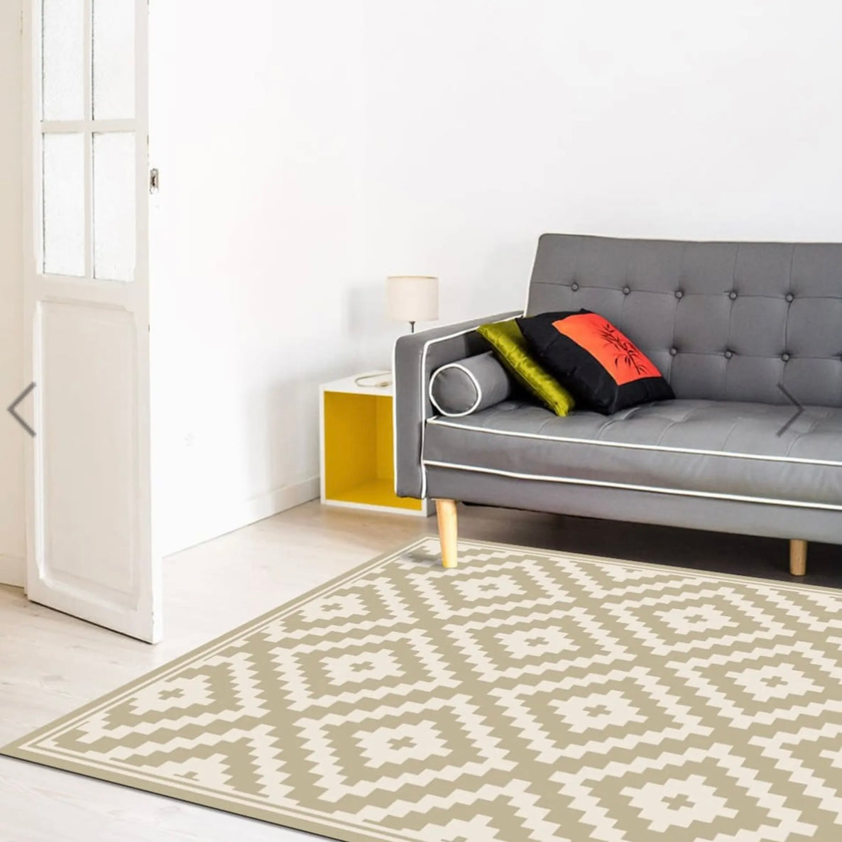 Alfombra Vinílica Rombo Arena 220x140cms/ A PEDIDO