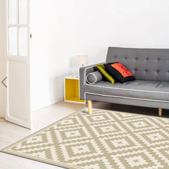 Alfombra Vinílica Rombo Arena 220x140cms/ A PEDIDO