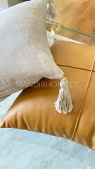 Funda de Cojín Simple Crudo Cuadrada