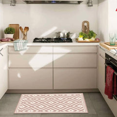 Alfombra Vinílica ROMBO ROSA 100X70cms