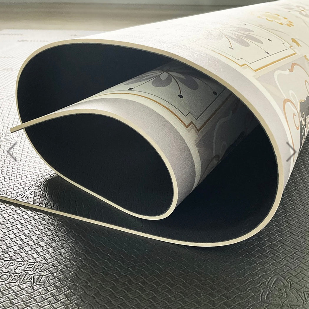 Alfombra Vinílica Baldosa Clásica Amarilla 220x140cms/ A PEDIDO